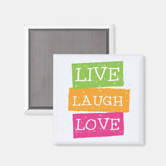Aimant Live Laugh Love 2 (Recto/Verso)