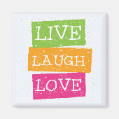 Aimant Live Laugh Love 2 (Devant)