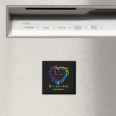 Aimant Live Love Accepter Sensibilisation sur l'autisme T (In Situ (Lave-vaisselle))