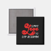 Aimant Live Love Lip Lire la perte d'audition conscience (Recto/Verso)