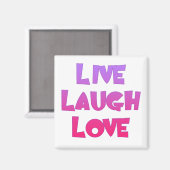 Aimant LIVE RIGH LOVE Tshirts, cadeaux (Recto/Verso)