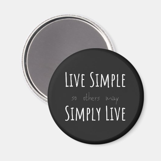 Aimant LIVE SIMPLE afin que d'autres peuvent SIMPLEMENT L (Recto/Verso)