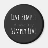 Aimant LIVE SIMPLE afin que d'autres peuvent SIMPLEMENT L (Devant)