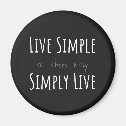 Aimant LIVE SIMPLE afin que d'autres peuvent SIMPLEMENT L (Devant)