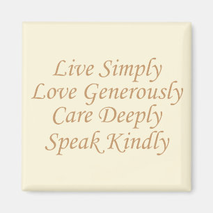 Aimant Live Simply jaune