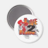 Aimant Live to Ride - Ride to Live (Recto/Verso)