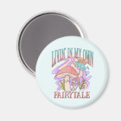 Aimant Livin' In My Own Fairytale - Frog & Champignons (Recto/Verso)