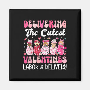 Aimant Livraison de la Saint-Valentin la plus mignonne tr