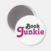 Aimant Livre amusant Junkie Lecture Cadeau (Recto/Verso)