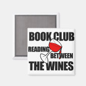 Aimant LIVRE CLUB lecture entre les vins (Recto/Verso)