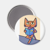 Aimant Livre de lecture de chats (Recto/Verso)