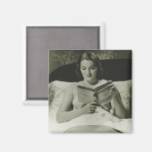 Aimant Livre de lecture de femme (Recto/Verso)