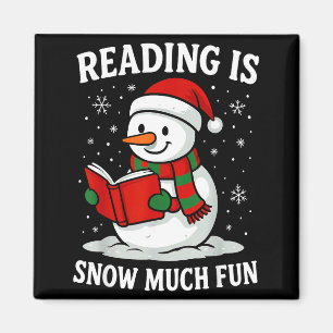 Aimant Livre de Noël drôle à lire C'est neige Beaucoup de