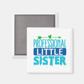 Aimant Livre de peinture bleu petite soeur professionnell (Recto/Verso)