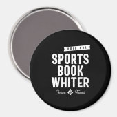 Aimant Livre de sport Whiter Job Title Don (Recto/Verso)
