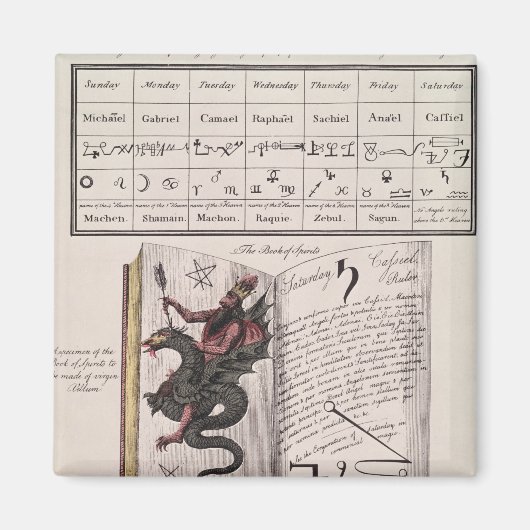 Aimant Livre d'esprits (Devant)