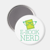 Aimant livre électronique nerd (Recto/Verso)