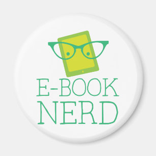 Aimant livre électronique nerd