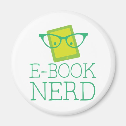 Aimant livre électronique nerd (Devant)