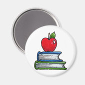 Aimant Livre et pomme (Recto/Verso)
