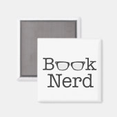 Aimant Livre Nerd Funny Spectacles Texte (Recto/Verso)