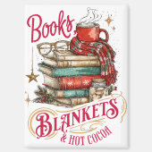 Aimant Livres Couvertures et Chocolat Chaud (Recto)