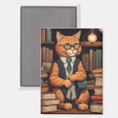 aimant livres et chats (Recto/Verso)