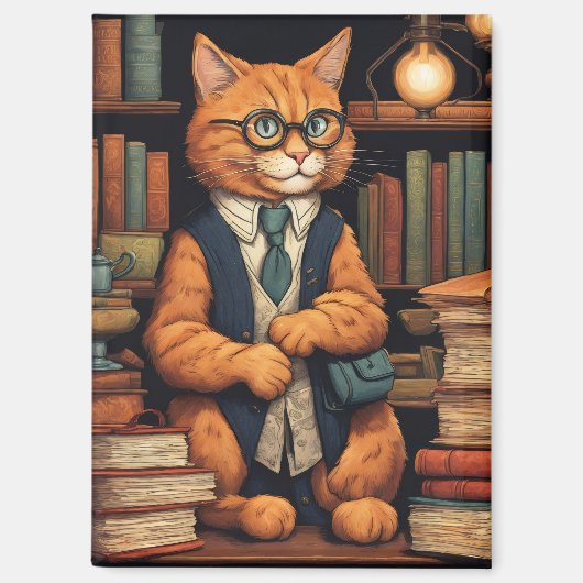 aimant livres et chats (Recto)