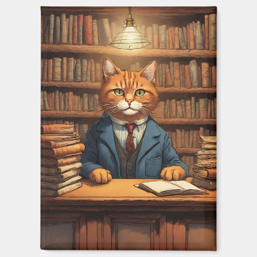 aimant livres et chats (Recto)