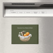 Aimant Livres verts et oranges Nourriture (In Situ (Lave-vaisselle))