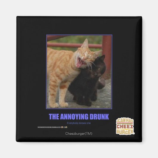 Aimant L'ivrogne ennuyeux (Devant)