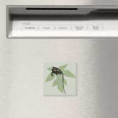 Aimant Lizard d'anolle sur la feuille—Conception 2 (In Situ (Lave-vaisselle))