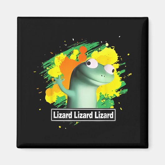 Aimant Lizard Lizard Lizard Shirt Funny Weirdcore Animal (Devant)