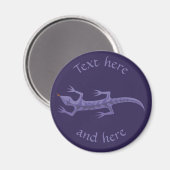 Aimant Lizard Mauve (Recto/Verso)