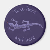 Aimant Lizard Mauve (Devant)