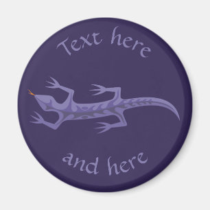 Aimant Lizard Mauve