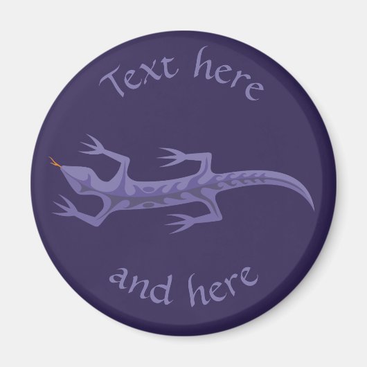 Aimant Lizard Mauve (Devant)
