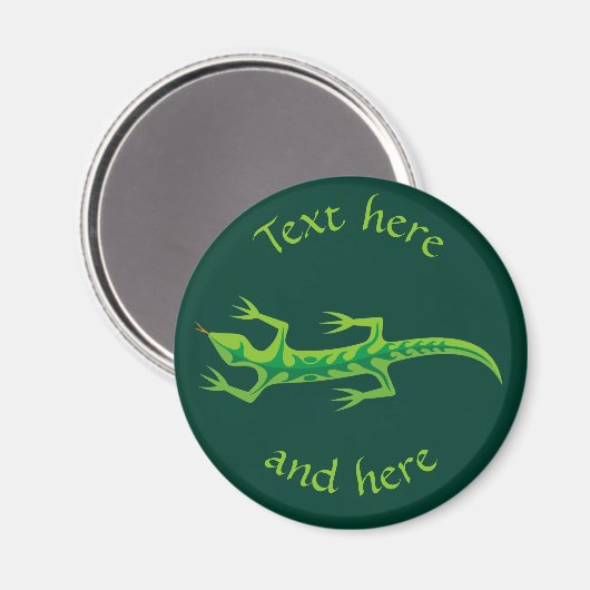 Aimant Lizard vert (Recto/Verso)