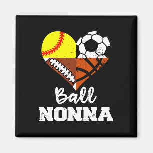 Aimant Ll Nonna Foot Soccer Douce Sketll Joueuse Nonna