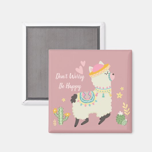 Aimant Llama (Recto/Verso)