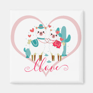Aimant Llama Amour