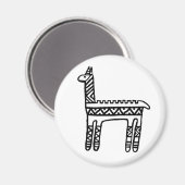 Aimant Llama-BW (Recto/Verso)
