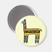 Aimant Llama-couleurs (Recto/Verso)