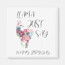 Llama dit un joyeux anniversaire