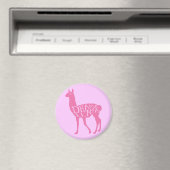 Aimant Llama Drama Rose (In Situ (Lave-vaisselle))