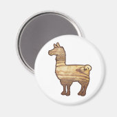 Aimant Llama en bois (Recto/Verso)