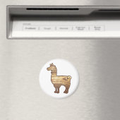Aimant Llama en bois (In Situ (Lave-vaisselle))