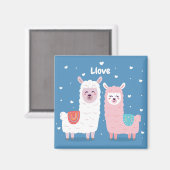 Aimant Llama Love (Recto/Verso)
