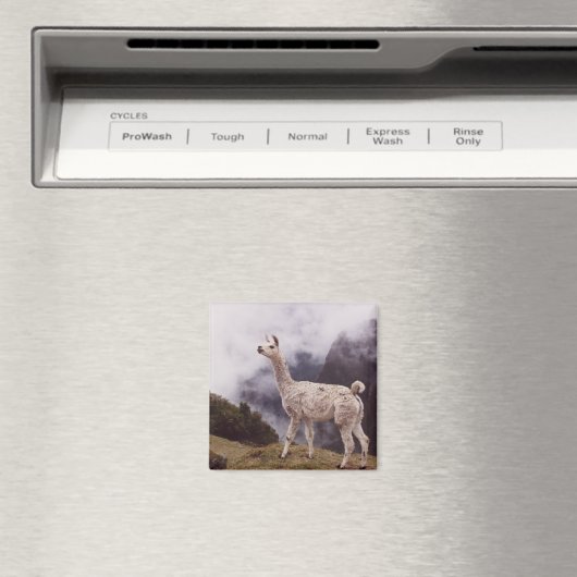 Aimant Llama Machu Picchu, Pérou (In Situ (Lave-vaisselle))