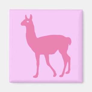 Aimant Llama Rose